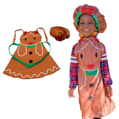 Gingerbread Child Cooking Apron - Single Pack