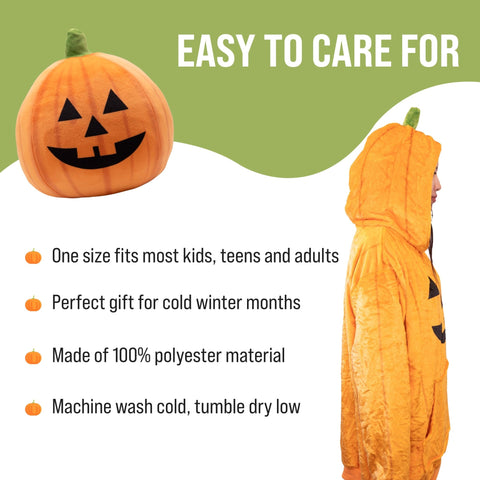 Pumpkin Snugible | Blanket Hoodie & Pillow