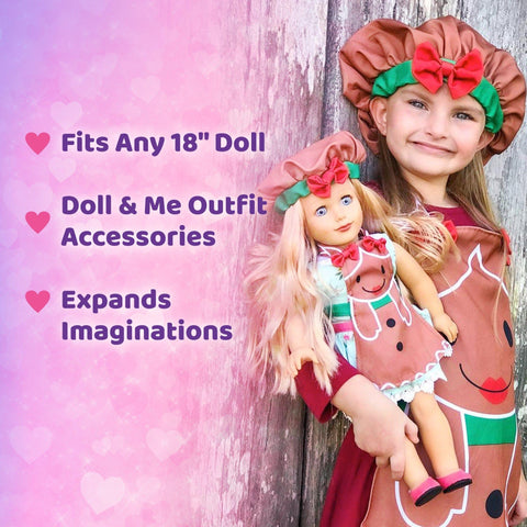 gingerbread apron doll outfit 18 inch