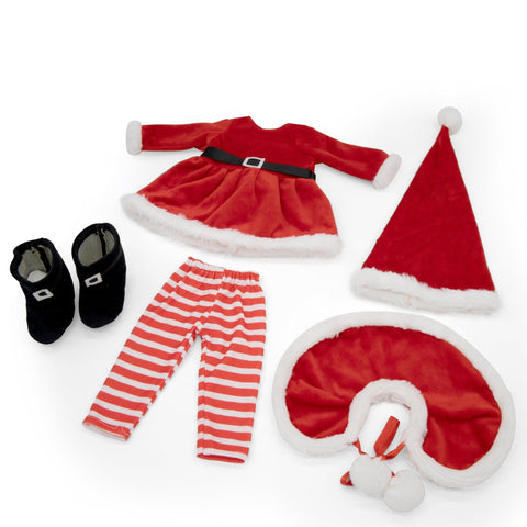 Holiday Outfit for Girls and 18 Inch Dolls - Playtime by Eimmie