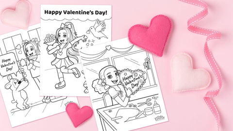 PRINTABLES: Valentine's Day Coloring Sheets - Playtime by Eimmie