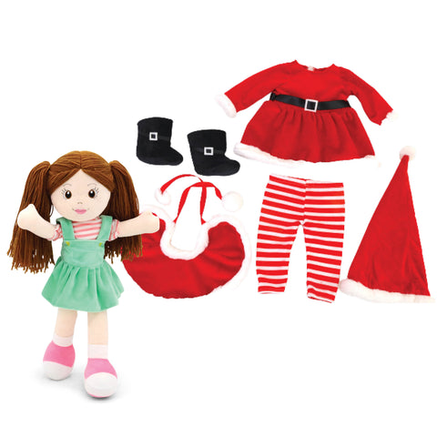 Rag Doll & 18-Inch Doll Clothing Bundle