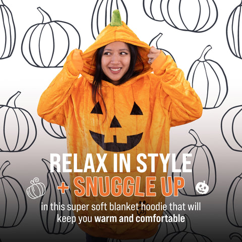Pumpkin Snugible | Blanket Hoodie & Pillow