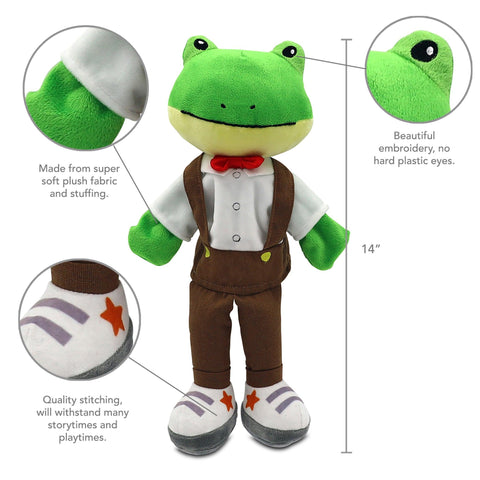 Sharewood Forest Friends Hand Puppet Freddy the Frog - OrangeOnions Wholesale