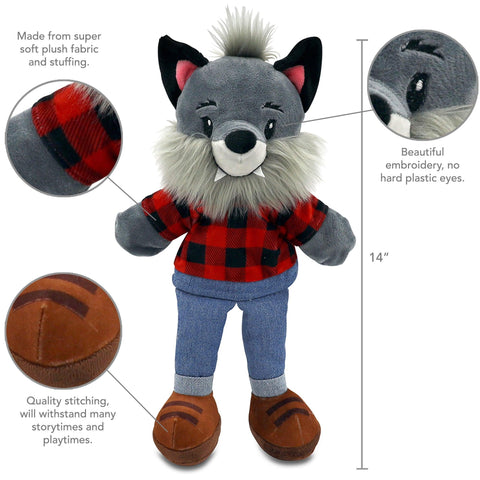 Sharewood Forest Friends Hand Puppet Walter the Wolf - OrangeOnions Wholesale