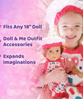 Cooking Apron for Girls and 18 Inch Dolls - Playtime by Eimmie