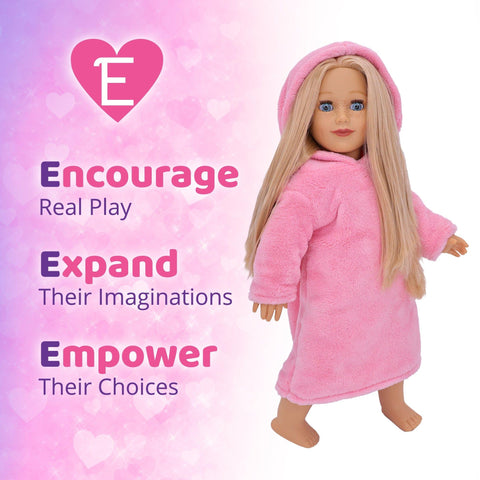 Spa Robes and Plush Chairs for 18 Inch Dolls - Playtime by Eimmie