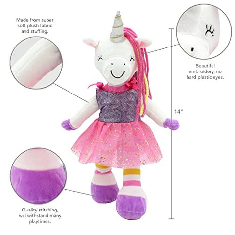 Piper the Unicorn 14 Inch Rag Doll