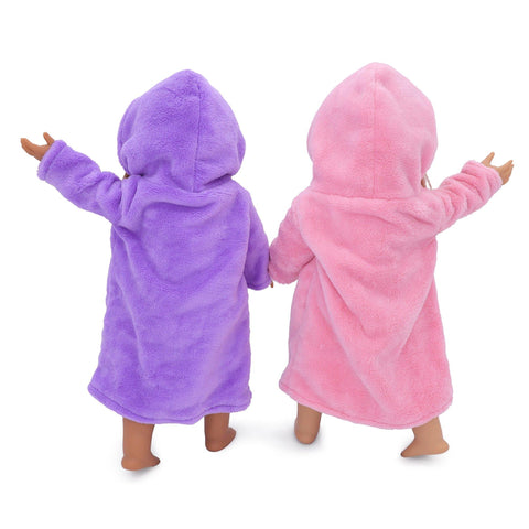 Spa Robes and Plush Chairs for 18 Inch Dolls - Playtime by Eimmie