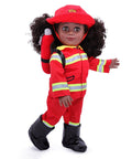 Firefighter Uniform Costume for 18 Inch Dolls - Playtime by Eimmie