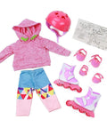 Eimmie 18" Doll Clothing 18 Inch Doll Clothing - Roller Skating Outfit