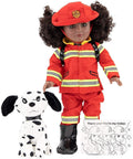 Eimmie 18" Doll Clothing Firefighter Playtime Pack w/ Dog