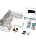 Eimmie 18 Inch Doll Furniture Large Doll Sectional Couch Furniture Set