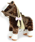 Eimmie 18 Inch Doll Horse Plush Horse with Saddle for 18 Inch Dolls