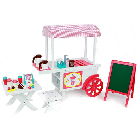 Eimmie Café Cart with Accessories