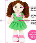 Eimmie Dolls 14 Inch Soft Rag Dolls
