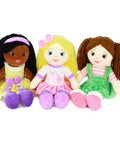 Eimmie Dolls Set of Three 14 Inch Soft Rag Dolls