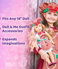 gingerbread apron doll outfit 18 inch