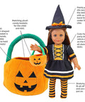 halloween witch 18 inch doll costume call outs