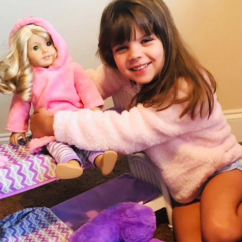 Spa Robes and Plush Chairs for 18 Inch Dolls - Playtime by Eimmie