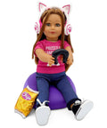 Gamer Girl Doll Outfit and Accessories for 18 Inch Dolls - Playtime by Eimmie