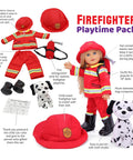 Firefighter Uniform Costume for 18 Inch Dolls - Playtime by Eimmie