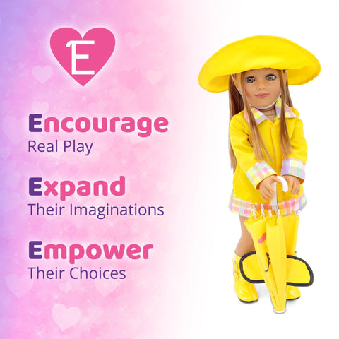 Encourage real play; Expand their imaginations; Empower their choices