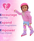 Rollerskating Outfit for 18 Inch Dolls - Playtime by Eimmie
