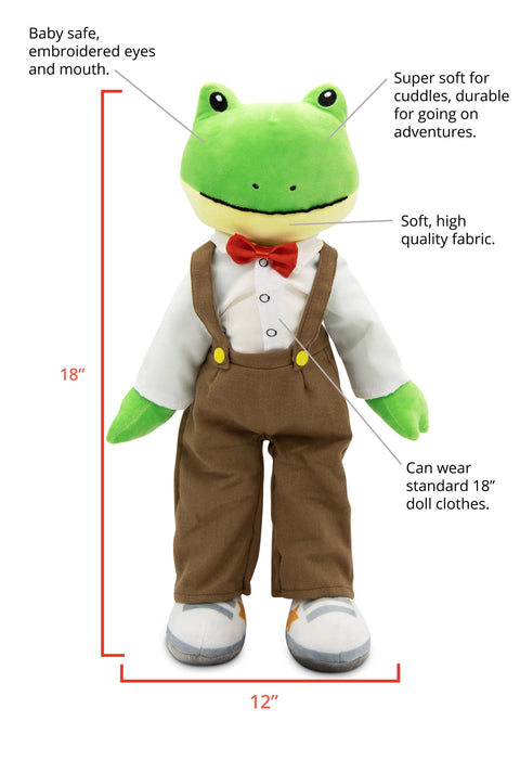 Freddy the Frog 18" Rag Doll - Playtime by Eimmie