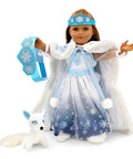 Winter Snow Princess Outfit and Matching Child Crown - Playtime by Eimmie
